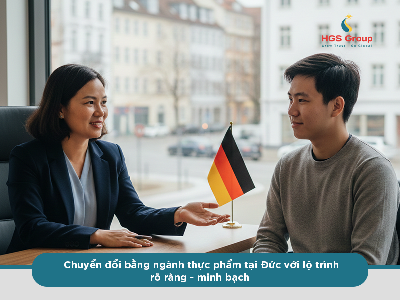 Chuyển đổi bằng ngành thực phẩm tại Đức