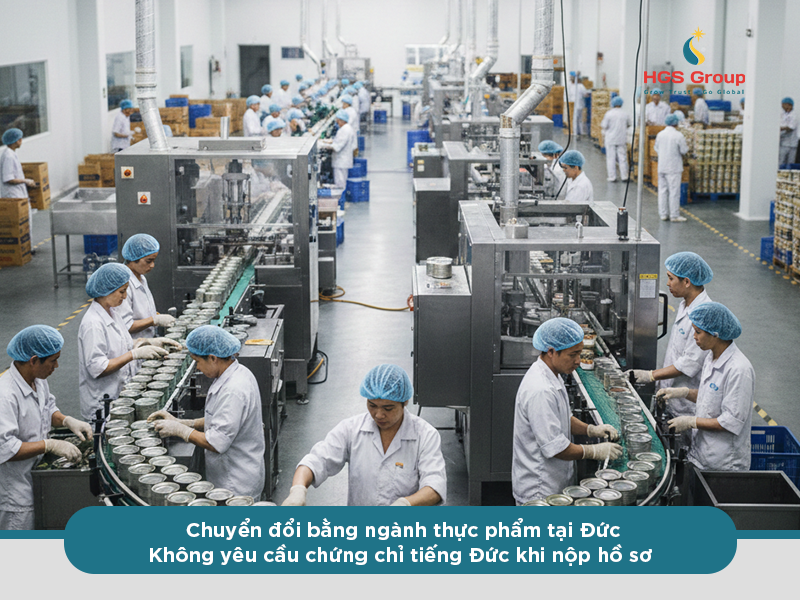 Chuyển đổi bằng ngành thực phẩm tại Đức