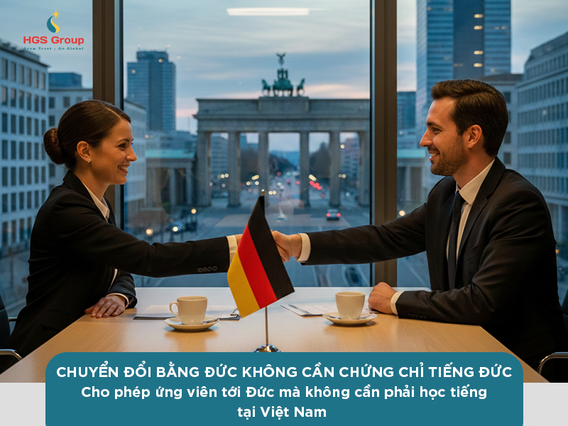 Chuyển đổi bằng Đức không cần chứng chỉ tiếng Đức