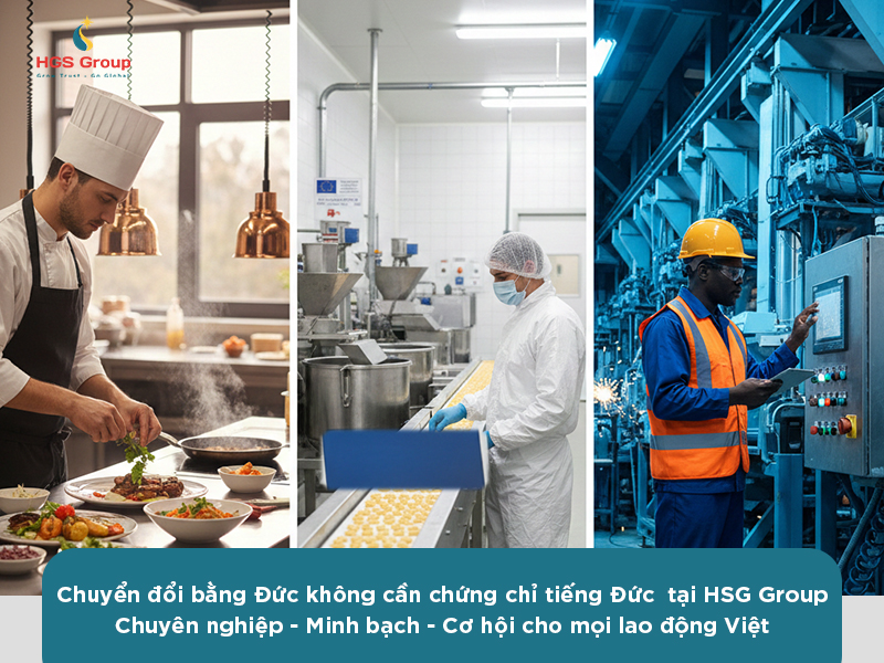 Chuyển đổi bằng Đức không cần chứng chỉ tiếng Đức