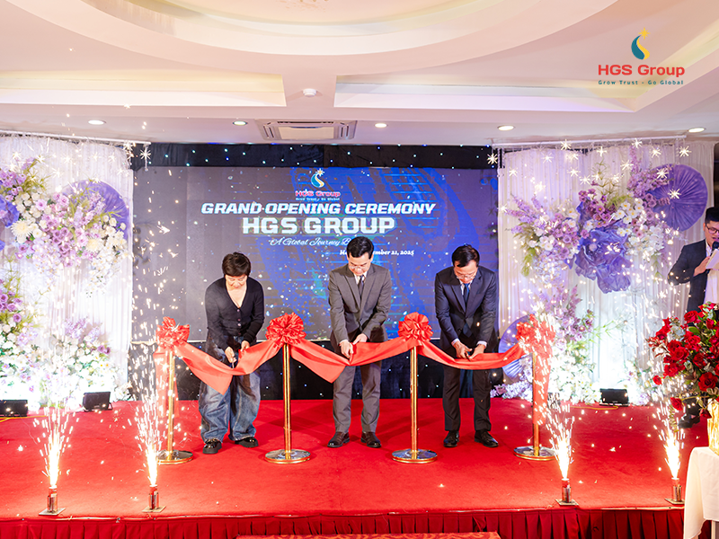 Lễ cắt băng khánh thành khai trương HGS Group
