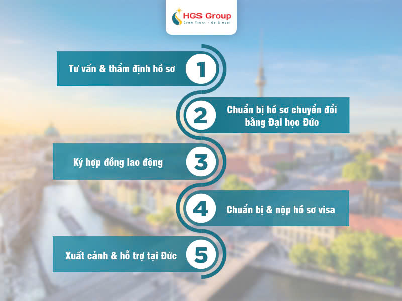 Quy trình thực hiện 5 bước tại HGS Group