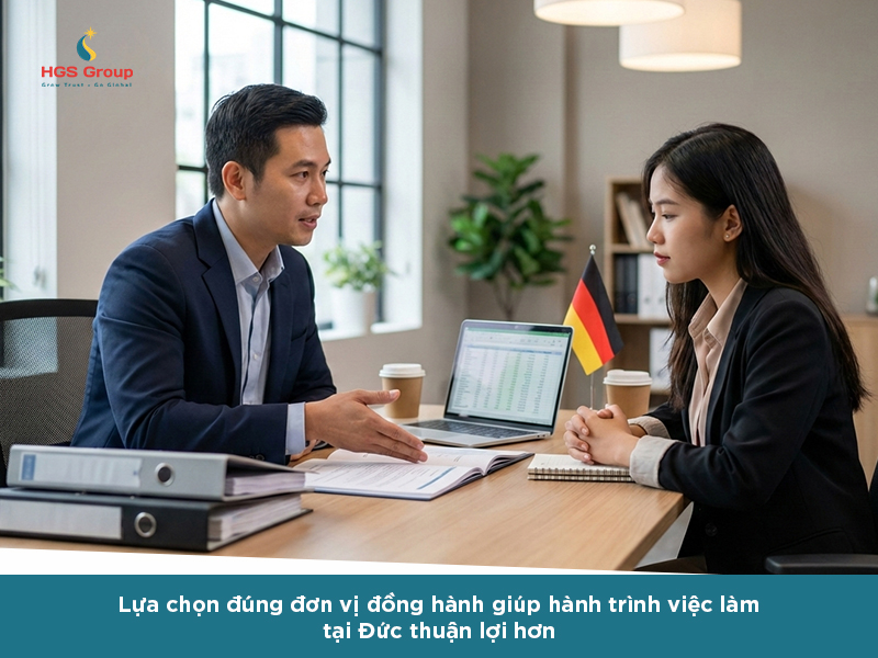 Lựa chọn đúng đơn vị đồng hành giúp hành trình làm việc tại Đức thuận lợi hơn