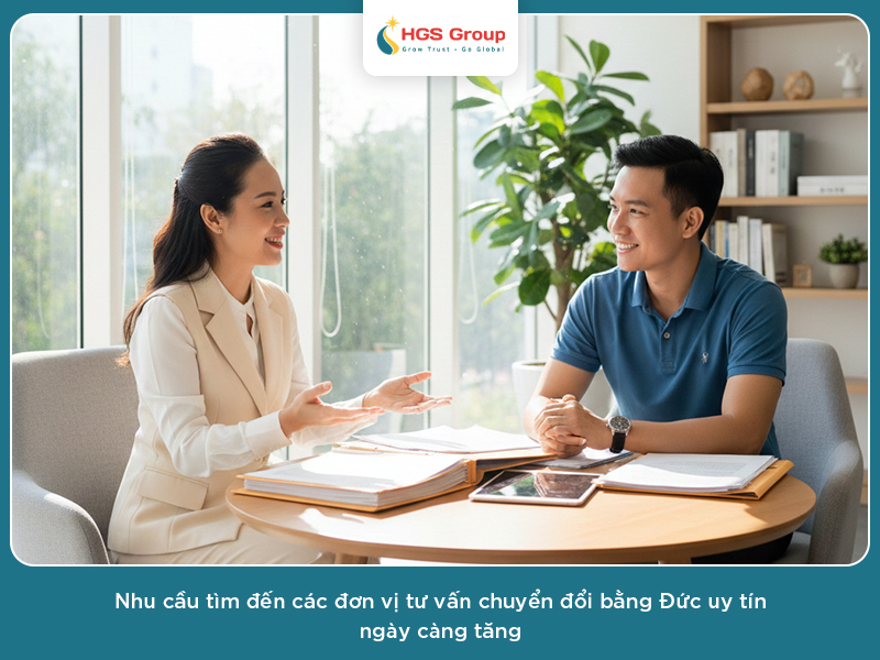 Công ty chuyển đổi bằng Đức uy tín - Lựa chọn nền tảng cho lộ trình sang Đức bền vững