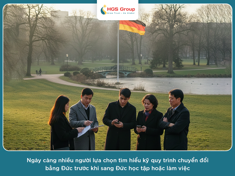 Quy trình chuyển đổi bằng Đức