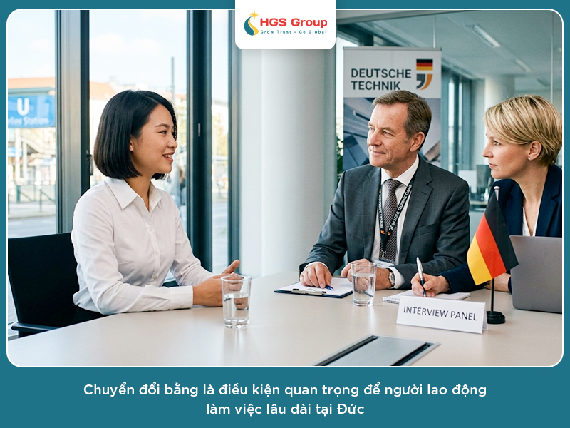 Chuyển đổi bằng Đức - Con đường giúp người lao động làm việc lâu dài tại Đức
