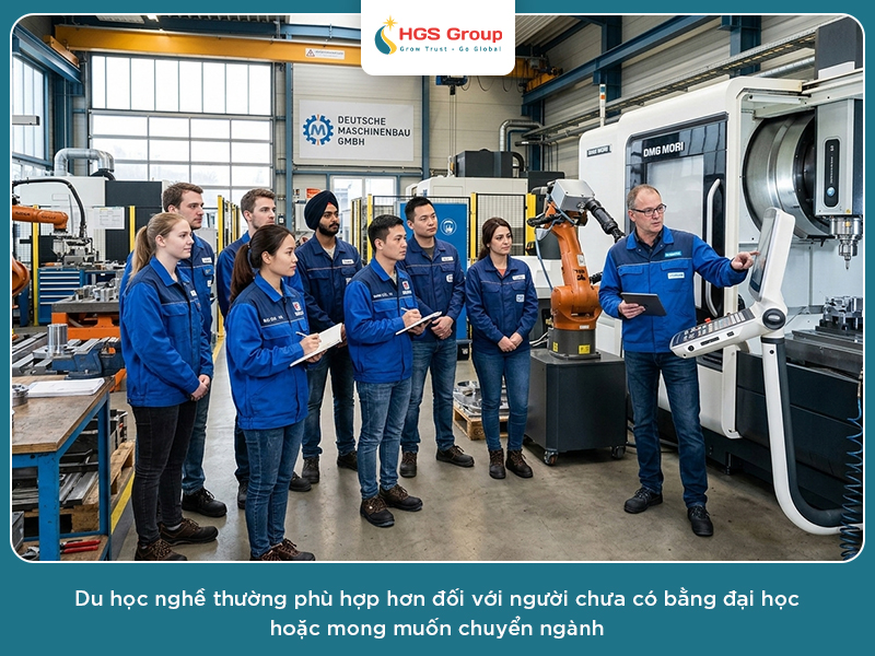 Chuyển đổi bằng Đức hay du học nghề