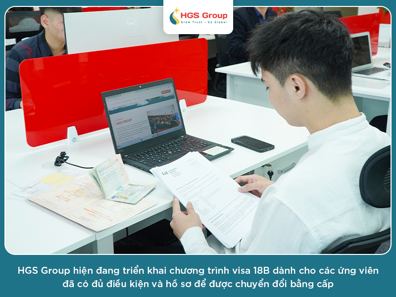 HGS Group hỗ trợ quy trình chuyển đổi bằng Đức và visa 18B